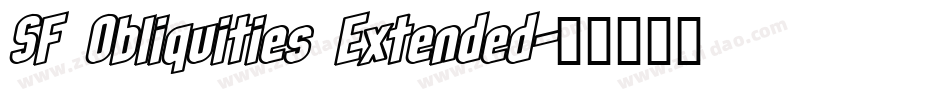 SF Obliquities Extended字体转换